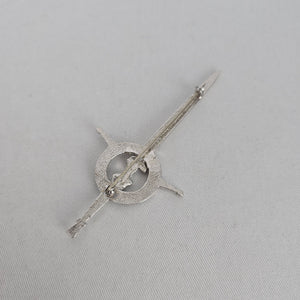 Vintage Murray Scottish Clan Crest Sword Kilt Pin