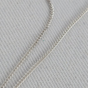 Italian Sterling Silver 925 Clear Crystal Open Heart Pendant Necklace