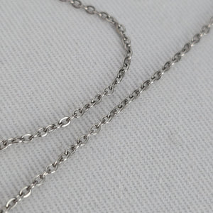 Stainless Steel Clear Crystal Bow Pendant Necklace