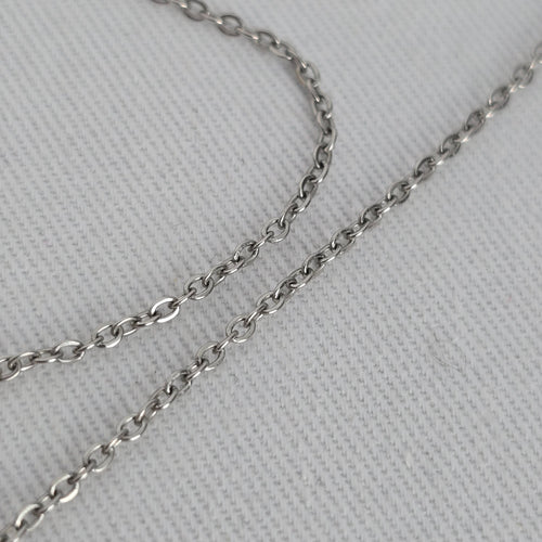 Stainless Steel Clear Crystal Bow Pendant Necklace