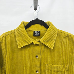 BDG Urban Outfitters Chartreuse Cotton Corduroy Button-Down Shirt – Size S