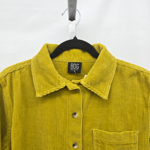 BDG Urban Outfitters Chartreuse Cotton Corduroy Button-Down Shirt – Size S