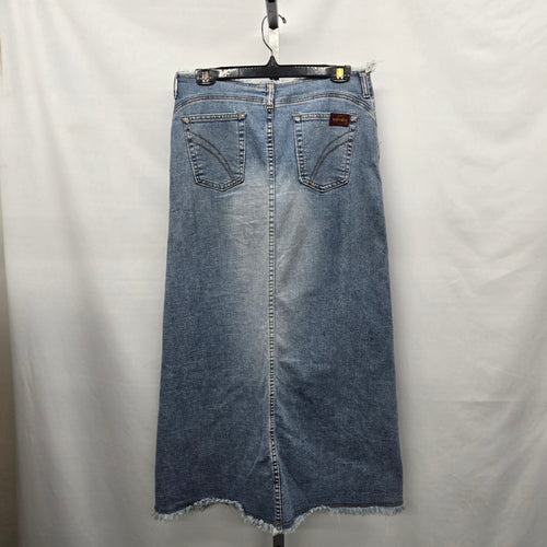 Vintage Santana Jeans Light Wash Long Denim Skirt – Size 8