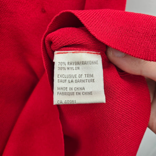Beta’s Choice Red Embellished Sleeveless Knit Top - Size M
