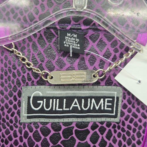 Guillaume Purple Snake-Print Zip Jacket Size M