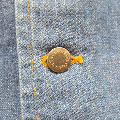 Vintage Wrangler Blue Denim Western Vest Size S