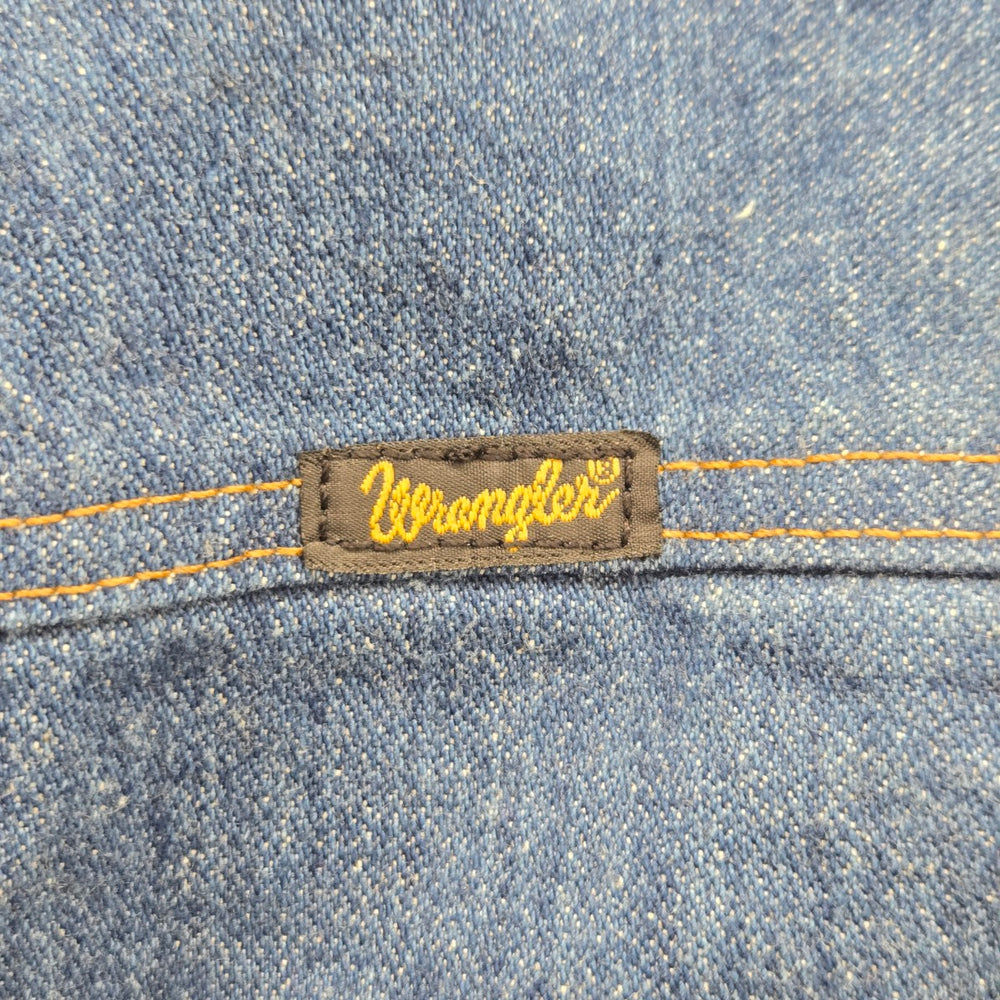 Vintage Wrangler Blue Denim Western Vest Size S