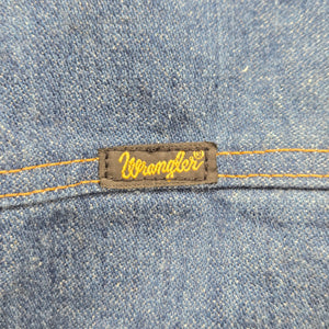 Vintage Wrangler Blue Denim Western Vest Size S