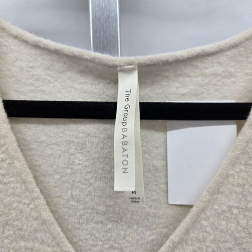 Babaton 100% Merino Wool V-Neck Long Sleeve Sweater – Cream, Size M
