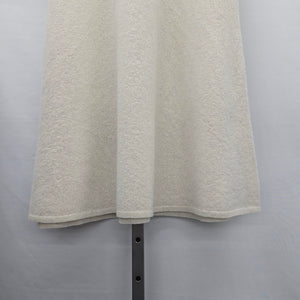 Babaton 100% Merino Wool Beige Knit Midi Skirt Size M