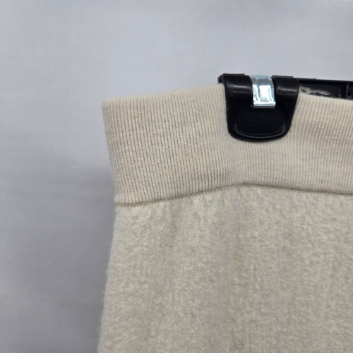 Babaton 100% Merino Wool Beige Knit Midi Skirt Size M