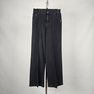 Marc Cain Sports Black Wide Leg Trouser Jeans Size S/M