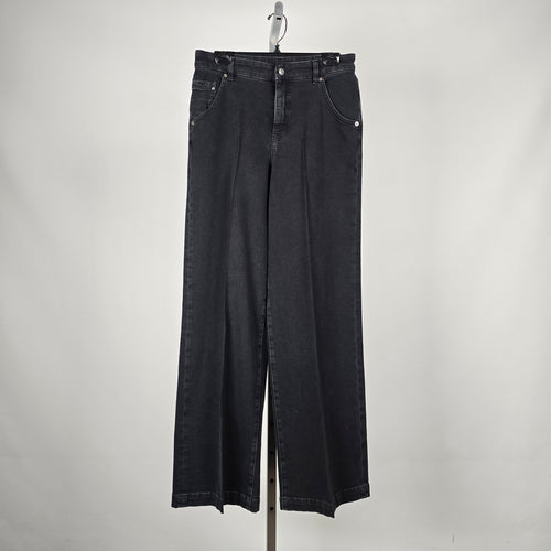 Marc Cain Sports Black Wide Leg Trouser Jeans Size S/M