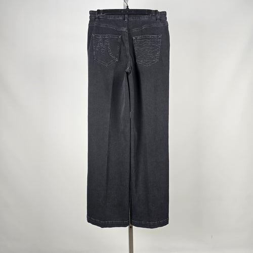 Marc Cain Sports Black Wide Leg Trouser Jeans Size S/M