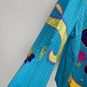 Maggie Barnes Embroidered Turquoise Jacket - Size 2X