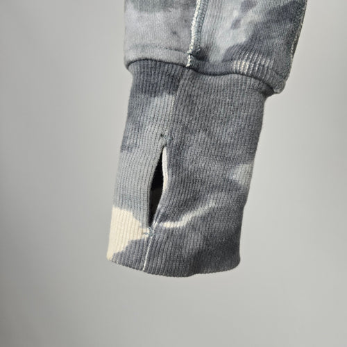 Lululemon Gray White Tie-Dye Full-Zip Hoodie - Size 6