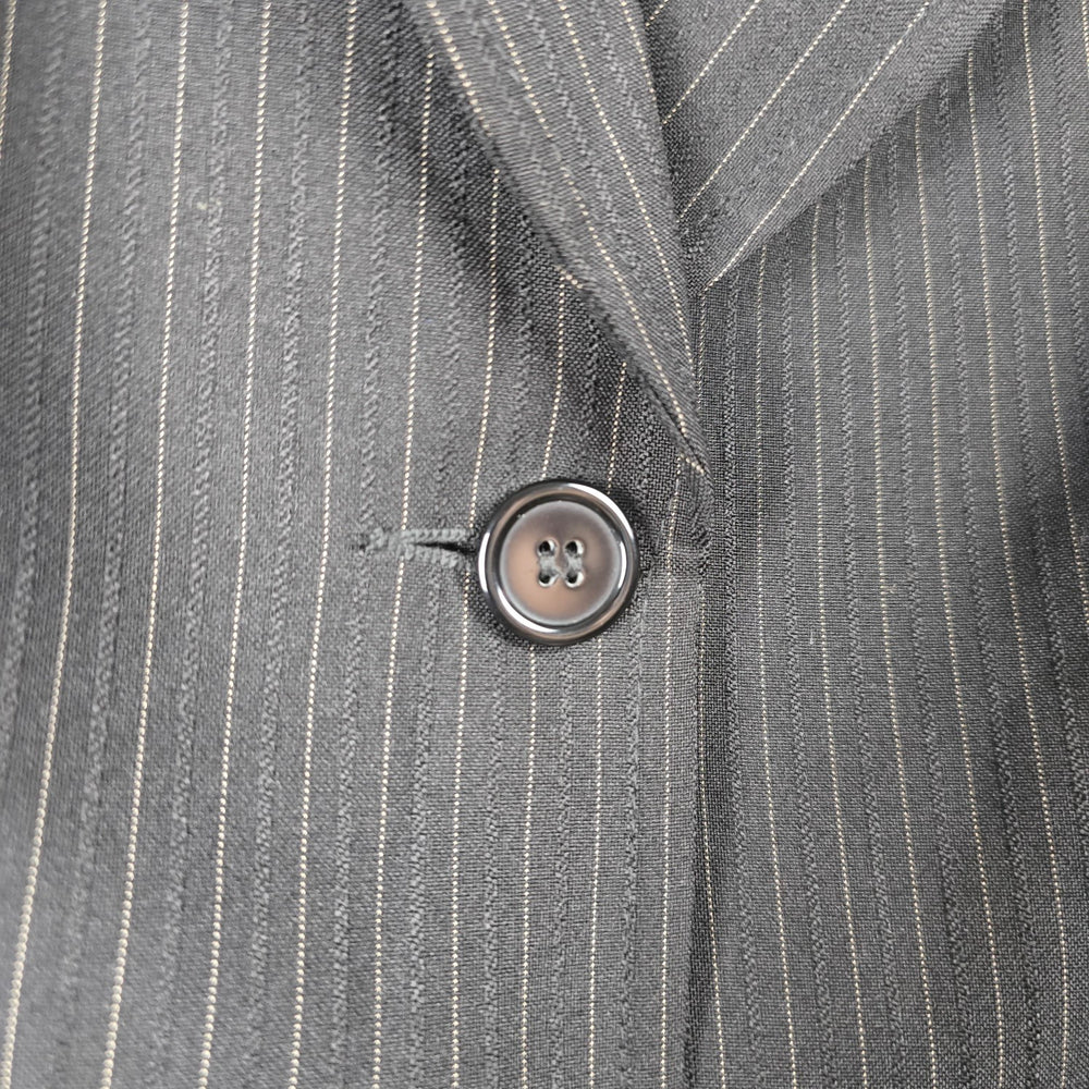 Long Tall Sally Black Pinstripe Blazer - Size 14