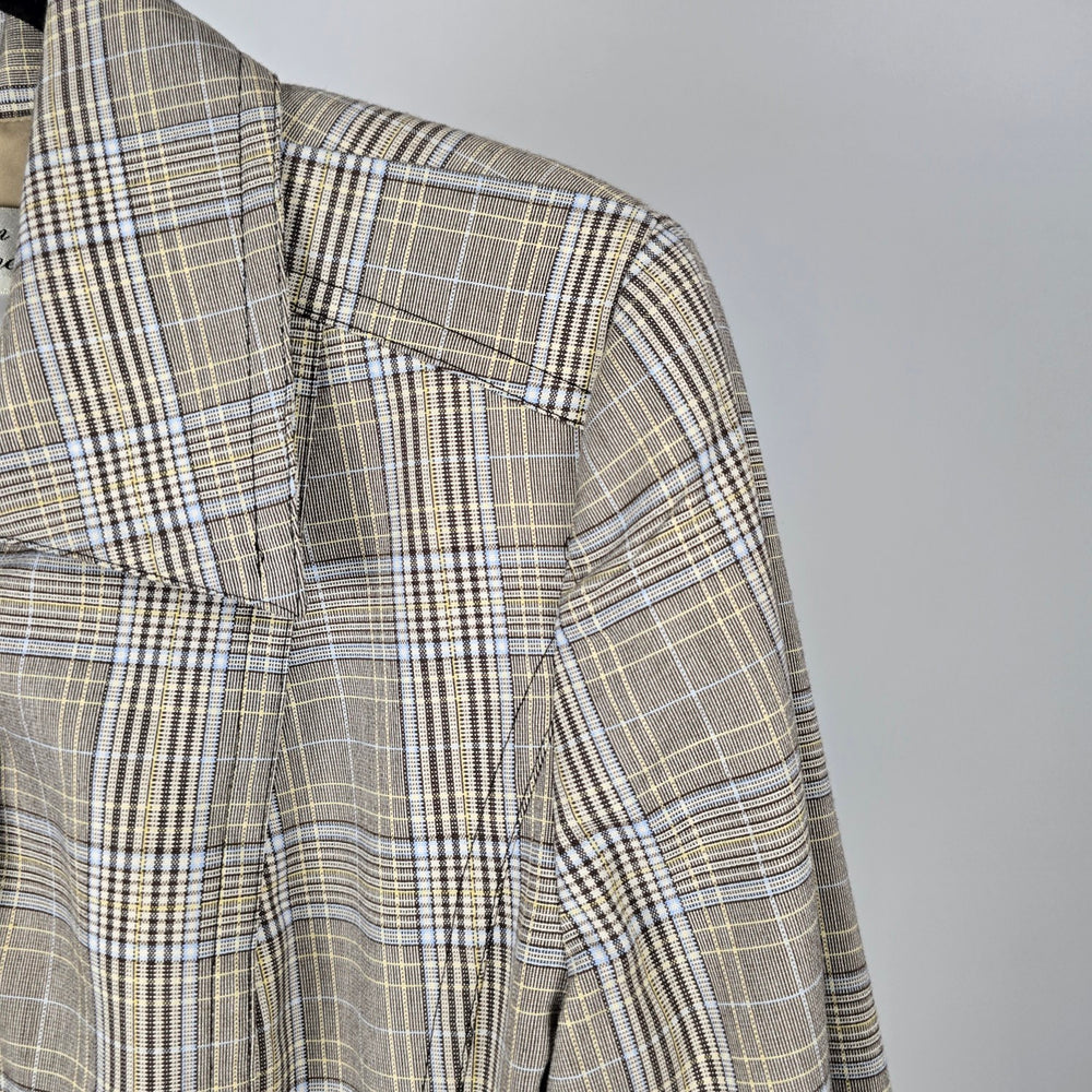 Maison Christine by Tall Girl Plaid Button-Front Jacket - Size 10