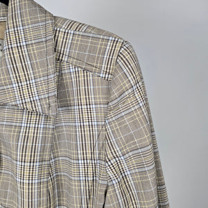 Maison Christine by Tall Girl Plaid Button-Front Jacket - Size 10