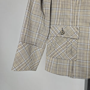Maison Christine by Tall Girl Plaid Button-Front Jacket - Size 10