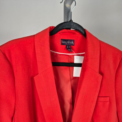 Long Tall Sally Tangerine Tailored Blazer - Size 10