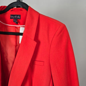 Long Tall Sally Tangerine Tailored Blazer - Size 10