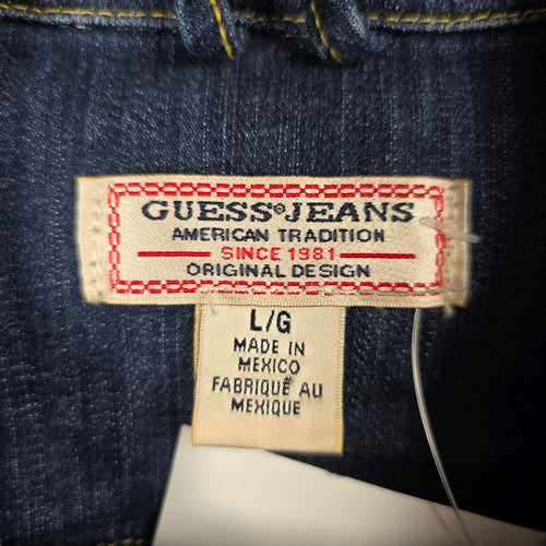 Guess Jeans Distressed Blue Denim Jacket - Size M/L