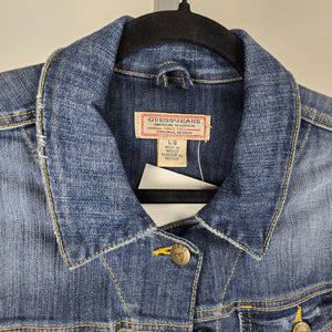 Guess Jeans Distressed Blue Denim Jacket - Size M/L