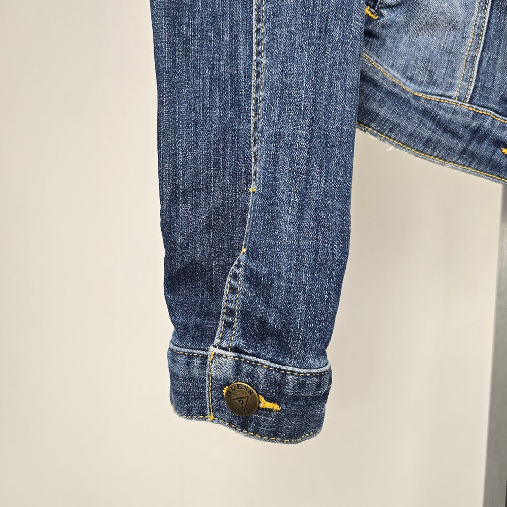 Guess Jeans Distressed Blue Denim Jacket - Size M/L