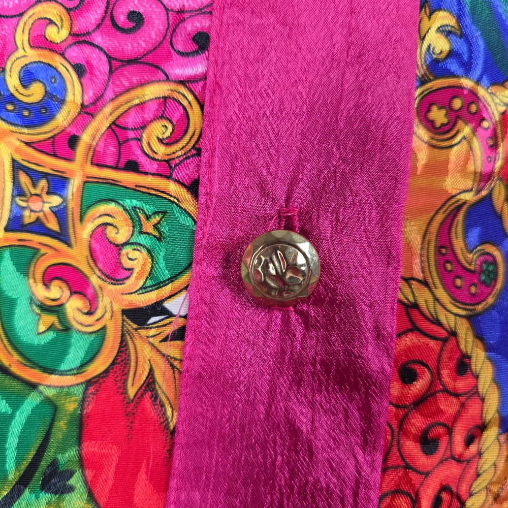 Vintage Risa Ann New York Fuchsia Paisley Patchwork Blouse - Size 22W