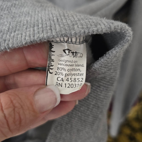 Sitka Gray Full-Zip Hoodie Jacket - Size M