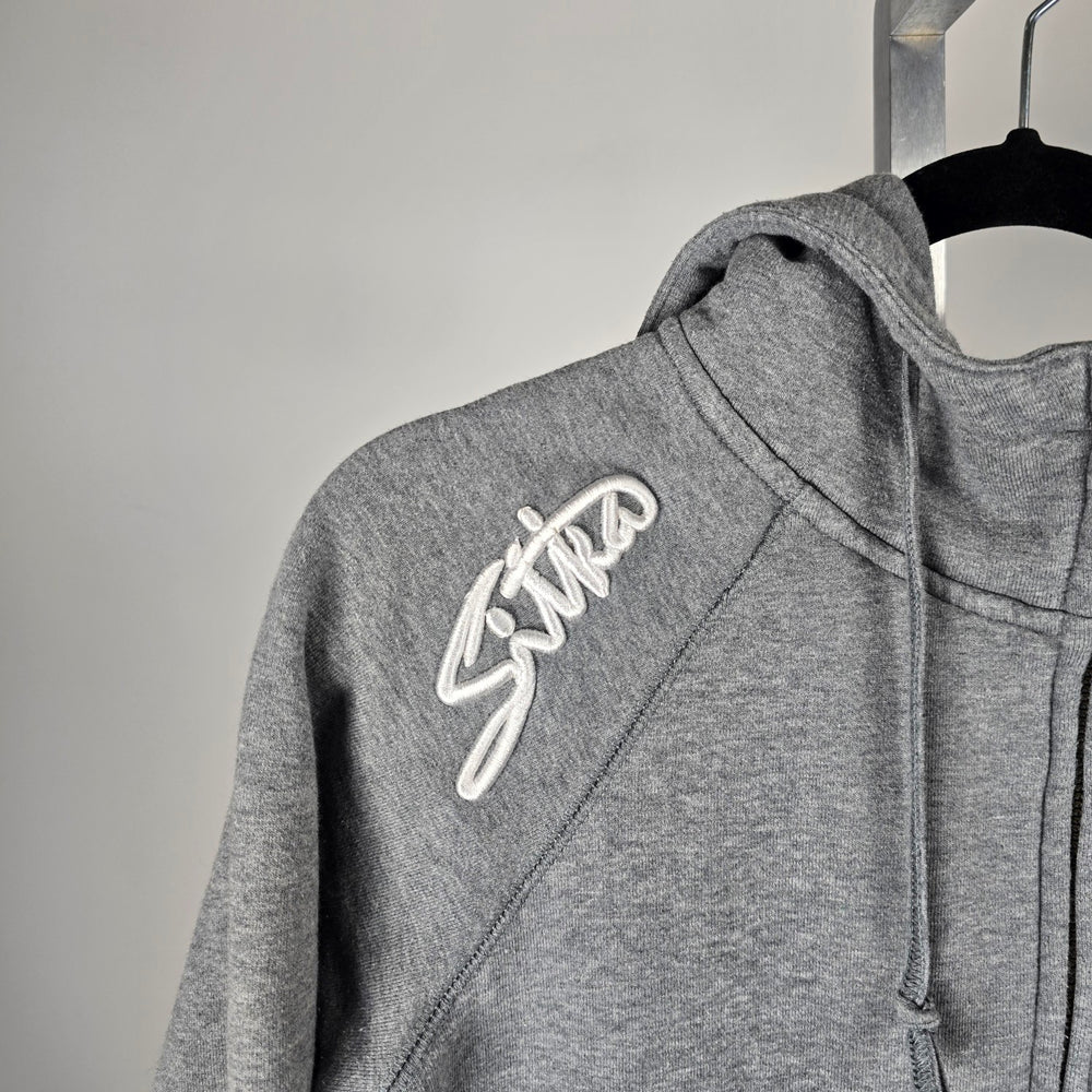Sitka Gray Full-Zip Hoodie Jacket - Size M