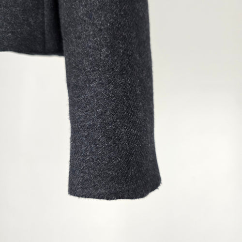 Vintage Marco Pecci Charcoal Gray Wool Tailored Blazer - Size S