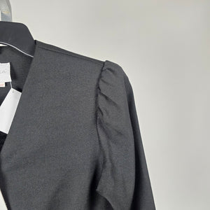 Vintage Jessica Black White Bow Trim Blazer -  Size 11/12