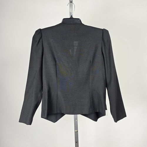 Vintage Jessica Black White Bow Trim Blazer -  Size 11/12