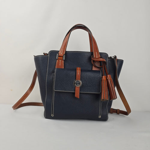 Dooney & Bourke Midnight Blue Mini Shopper Crossbody Handbag