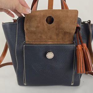 Dooney & Bourke Midnight Blue Mini Shopper Crossbody Handbag