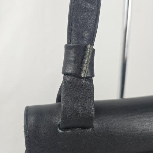 Vintage RO-EL Black Leather Studded Shoulder Bag