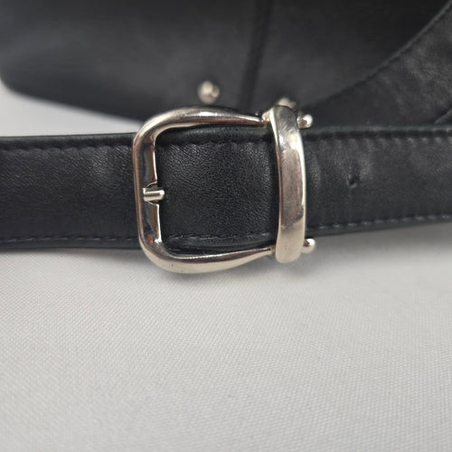 Vintage RO-EL Black Leather Studded Shoulder Bag