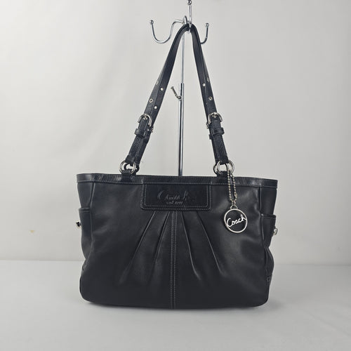 Coach East/West Gallery Pleated Leather Tote Bag F13759