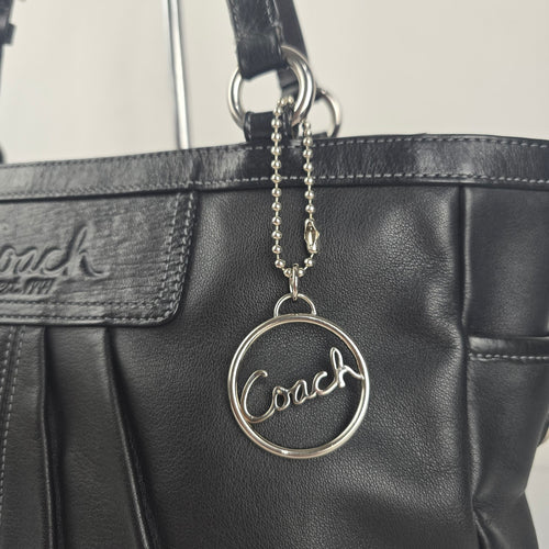 Coach East/West Gallery Pleated Leather Tote Bag F13759