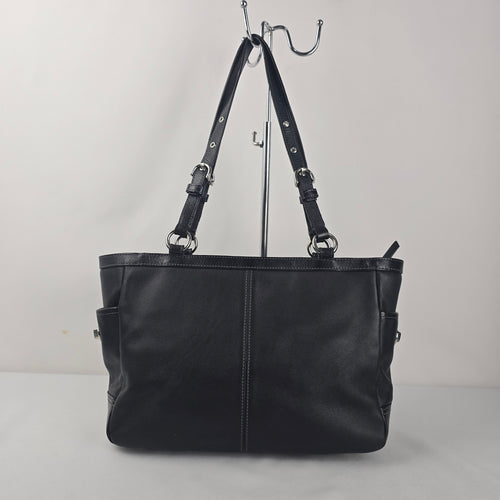 Coach East/West Gallery Pleated Leather Tote Bag F13759