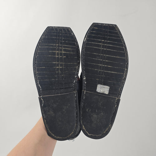 J. LUNAID Blue Embroidered Peshawari Sandals Size 8