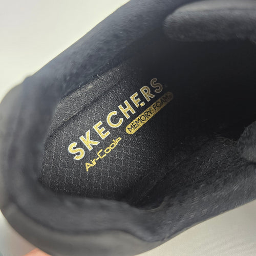 Skechers Black Air-Cooled Memory Foam Trainers Size 7