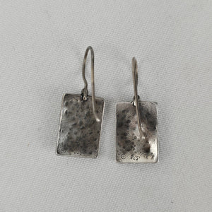 Silpada 925 Sterling Silver Rectangular Abstract Drop Earrings