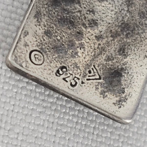 Silpada 925 Sterling Silver Rectangular Abstract Drop Earrings