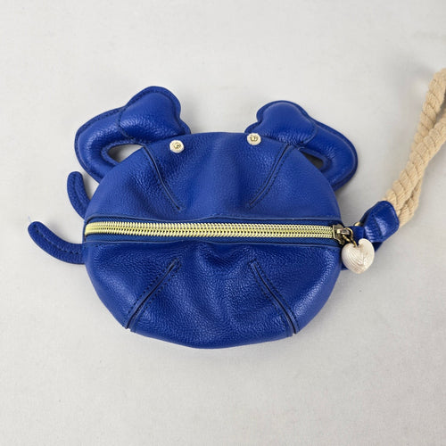 Betsey Johnson Blue Crab Novelty Wristlet Bag Shell Charm