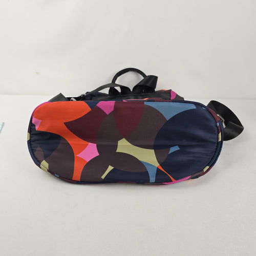 FMEIDA Multicolor Abstract Print Backpack Geometric Travel Bag