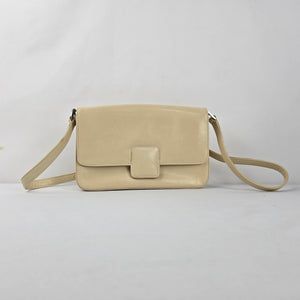 Browns Boutique Cream Beige Shoulder Bag Flap Crossbody Purse
