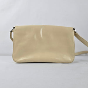 Browns Boutique Cream Beige Shoulder Bag Flap Crossbody Purse